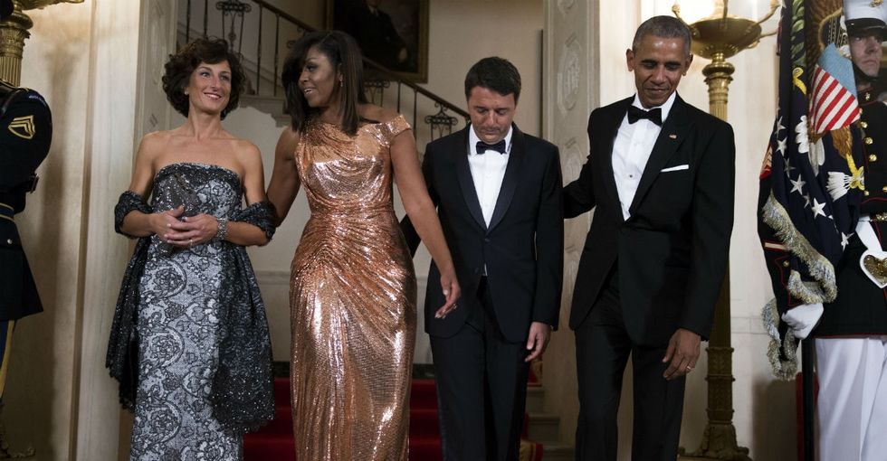 The story behind Michelle Obama's state dinner dress makes it even more stunning.