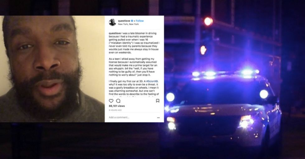 Questlove gets pulled over 6 times a year. Sadly, his experience is not unique.