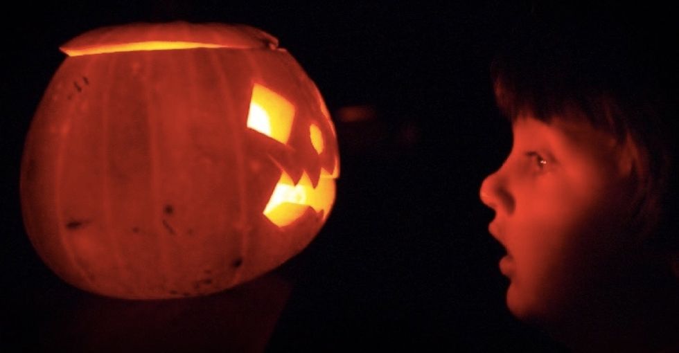 9 free, printable pumpkin carving templates for jack-o'-lanterns with a message.