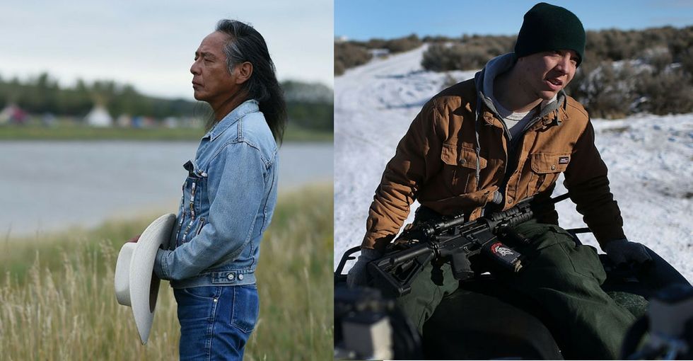 A side-by-side comparison of the Dakota pipeline protest and Oregon militant verdicts.