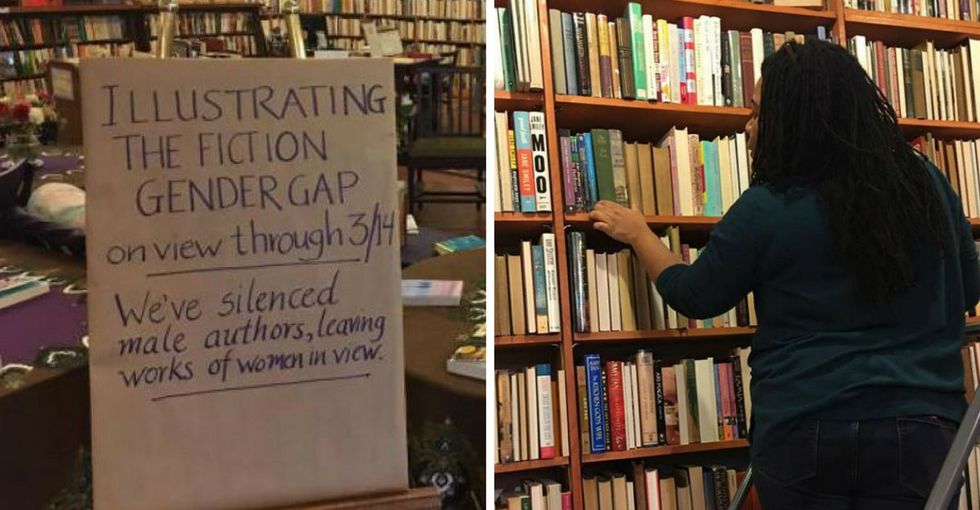 This bookstore found the perfect way to show how sexism affects publishing.