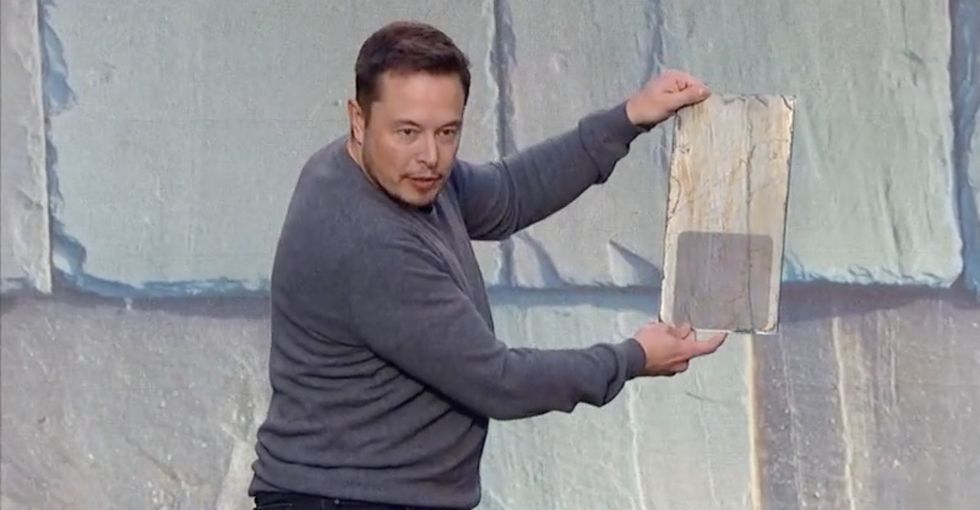 Elon Musk's energy company is making glass shingles that double as solar panels.