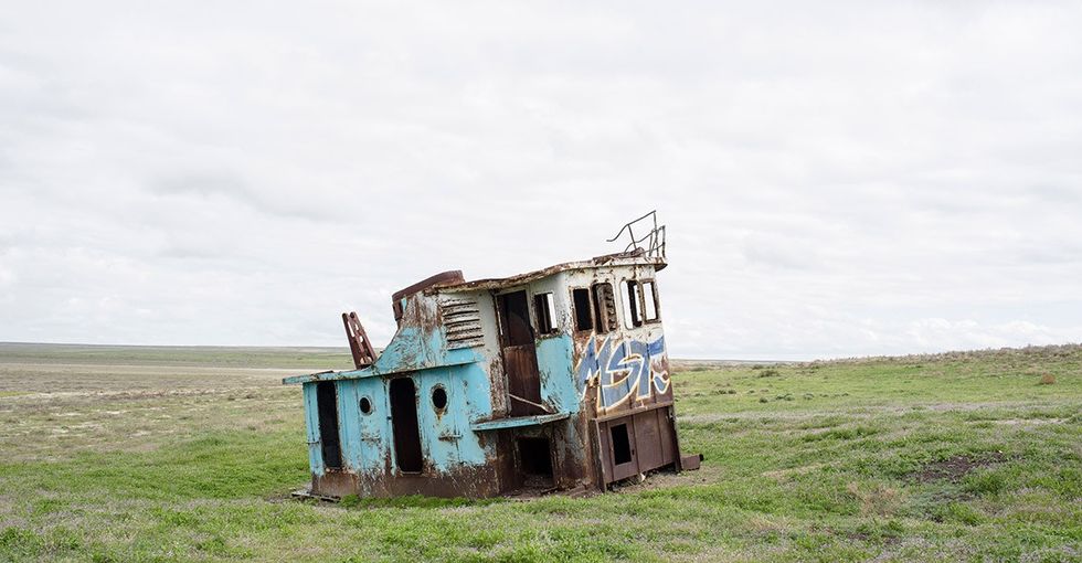 The Soviet Union literally destroyed the Aral Sea. This nation's going ...