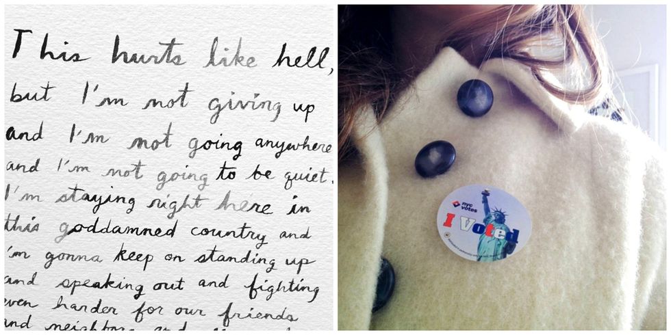 How to get from emotion to action after the election, as narrated by amazing humans.