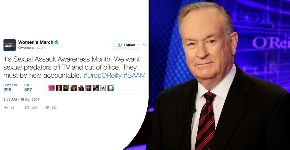 If you want Bill O'Reilly to be fired, you'll love these 14 tweets from today's protest.