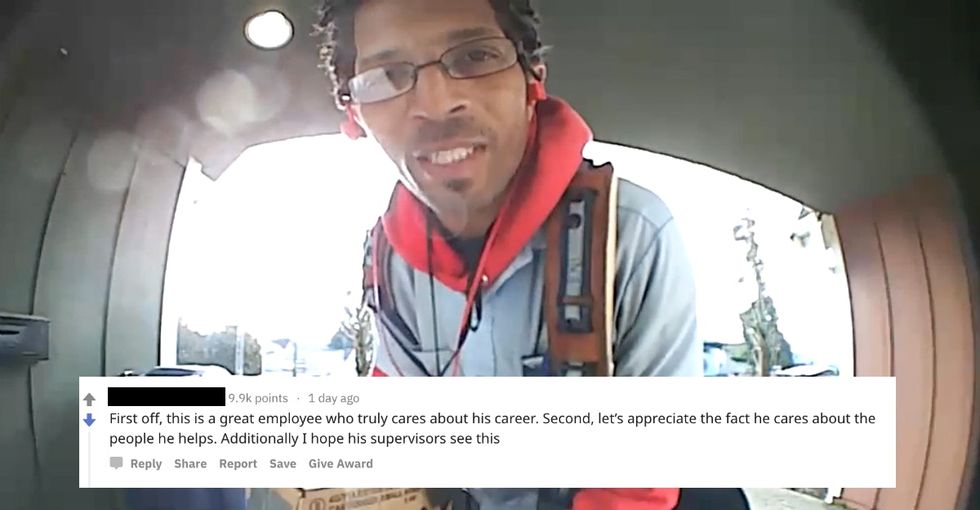 World's kindest mailman has a unique way to combat package thieves.