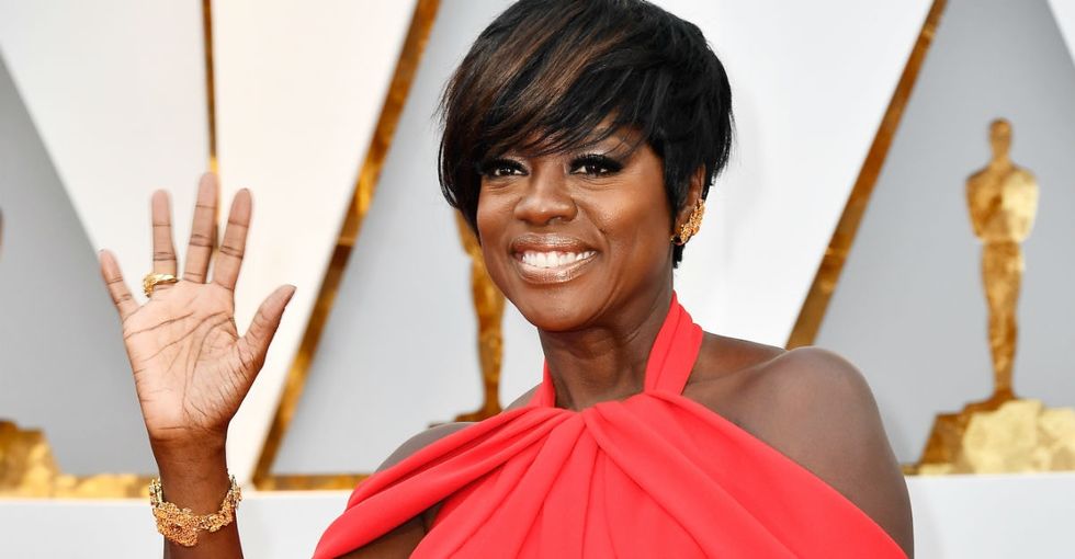 Viola Davis becomes the first black actor to win an Oscar, Emmy, and Tony for acting.