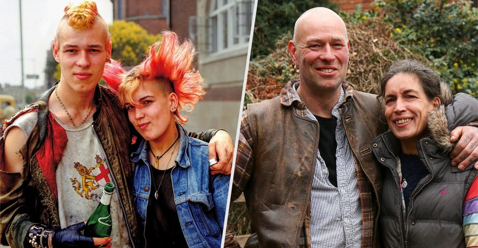 There are over 30 years between these amazing before-and-after photos.