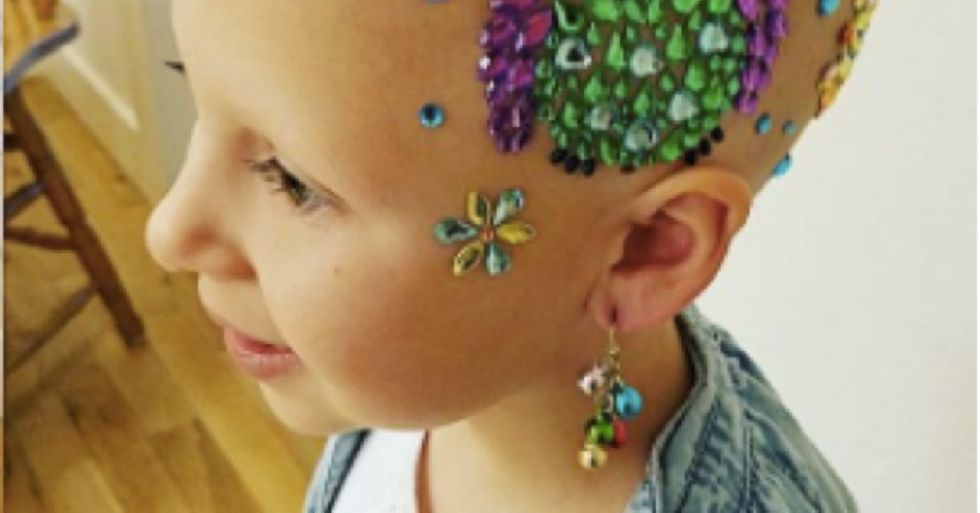 This 7-year-old recently lost her hair, but her style on Crazy Hair Day was amazing.