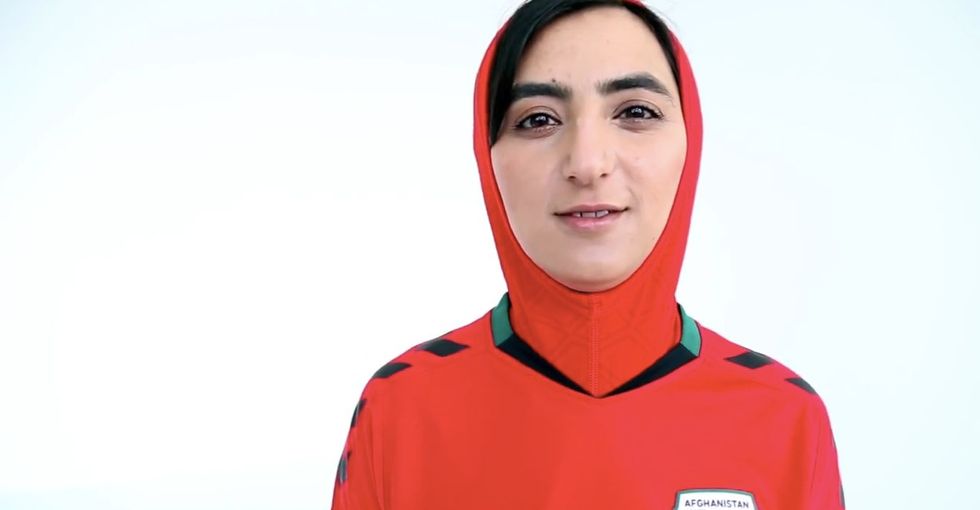 Afghanistan's women's soccer team got a one-of-a-kind uniform upgrade.