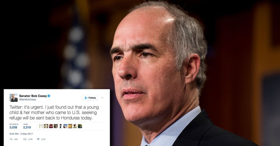 A senator desperately takes to Twitter to try to save a mother and child.