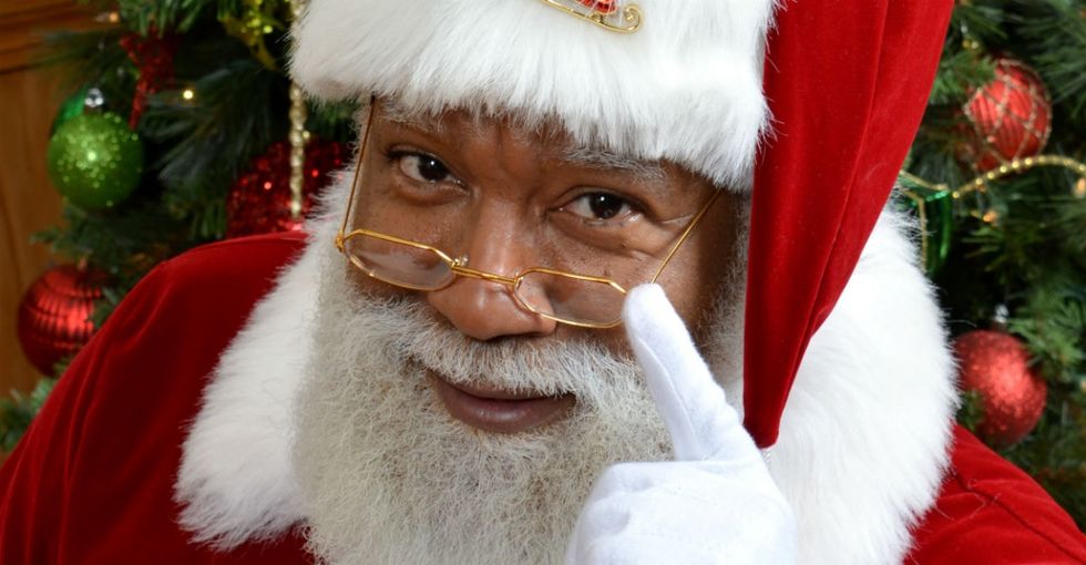 Everyone is falling in love with the Mall of America's first black Santa.