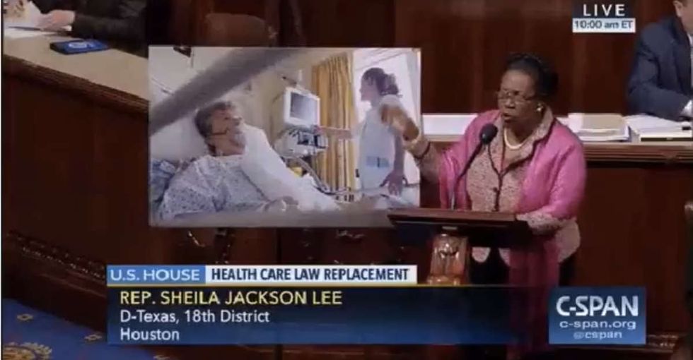 A Texas congresswoman had devastating words for her colleagues who support Trumpcare.