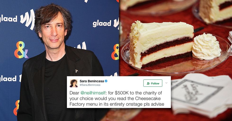 A cheeky Twitter challenge between 2 authors aims to raise $500k for refugees.