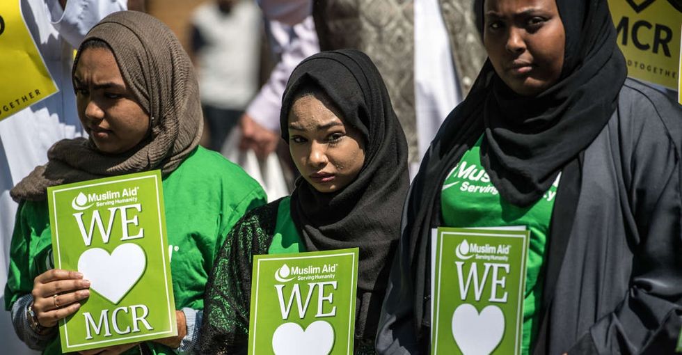 Muslims tried to stop the bombing in Manchester. As usual.