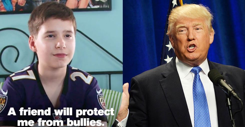 An LGBTQ rights group and trans kids fact check a Trump campaign promise.