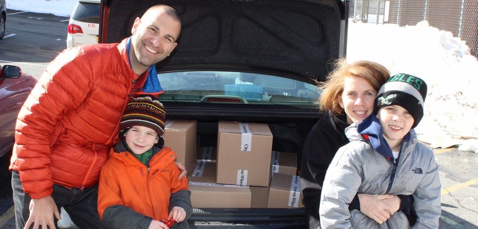 Andy and Sarah are on a mission to teach their kids the joy of helping others.
