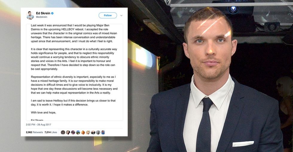An actor's response to 'whitewashing' backlash shows the rest of Hollywood how it's done.