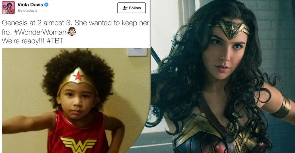 The adorable, important, feel-good story behind Viola Davis' Wonder Woman pic.
