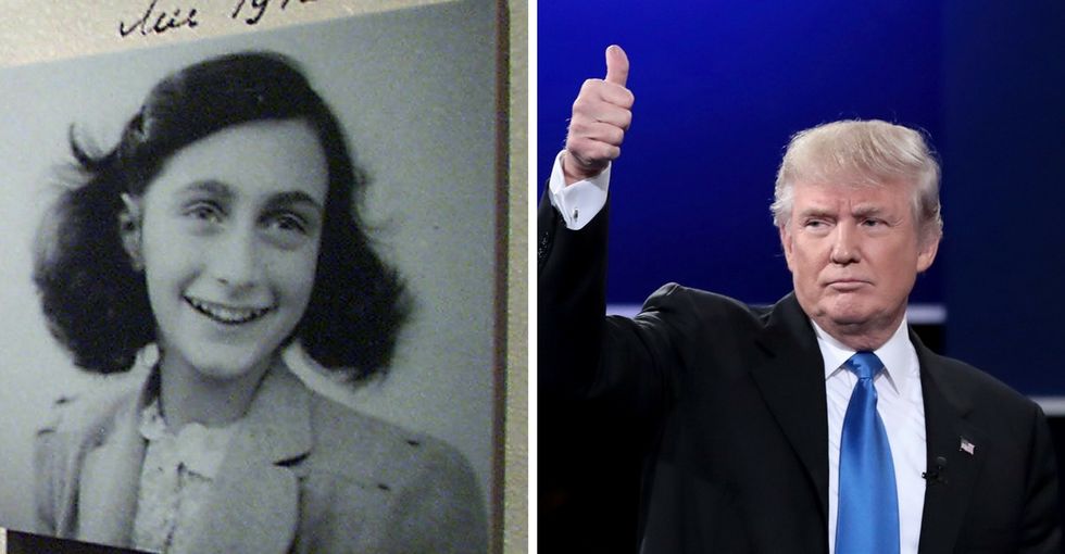 The Anne Frank Center is going after Trump for his weak condemnation of anti-Semitism.
