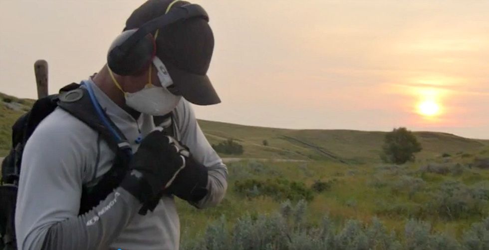 This amazing man is doing back-breaking work, all to save a little-known trail.