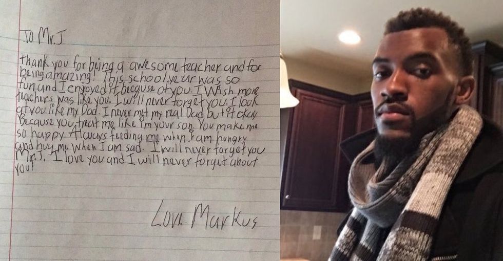 A powerful letter from a 5th-grader to his teacher sparked an outpouring of love online.