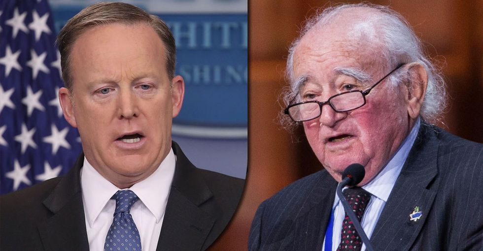 This Holocaust survivor nailed why Sean Spicer's 'mistake' is a complete tragedy.
