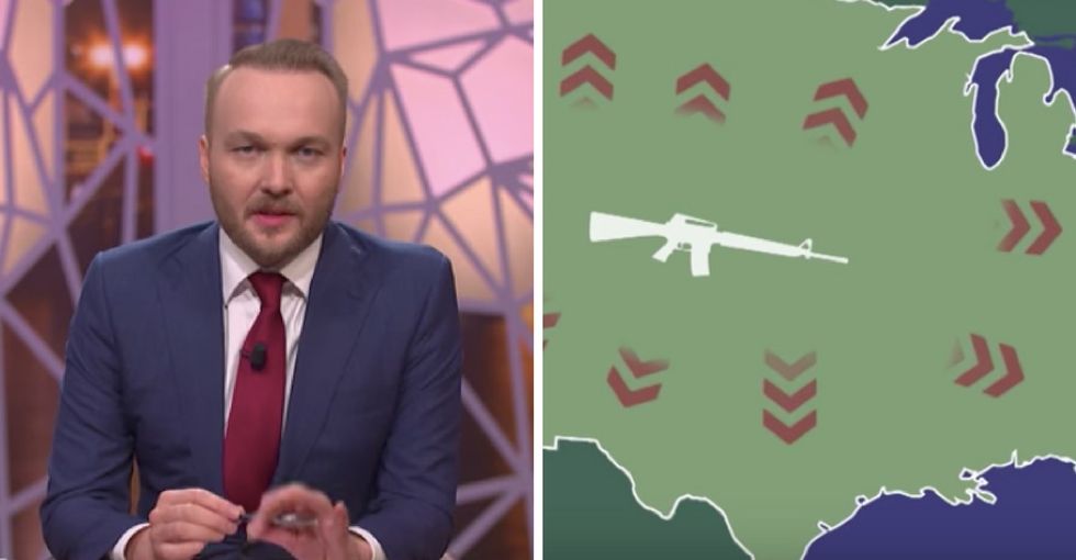 A Dutch comedy show mocked America's gun 'addiction.' They left out a crucial point.