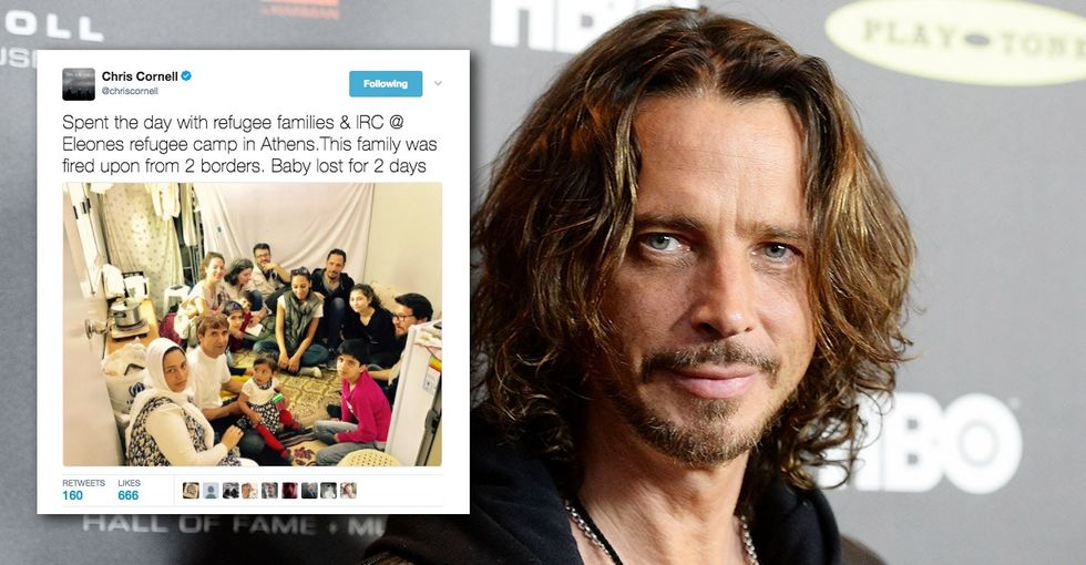 Chris Cornell used his influence to help children and refugees. That's a rock star move.
