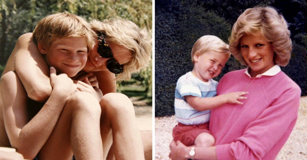 William and Harry share never-before-seen vintage pics of Princess Diana.