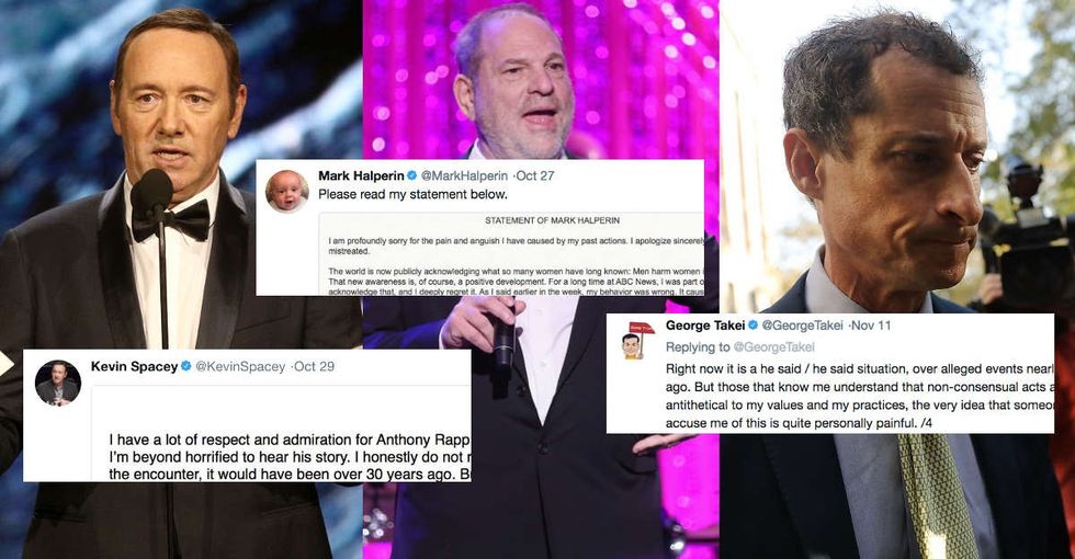 Let's break down 15 terrible excuses from accused sexual harassers and predators.