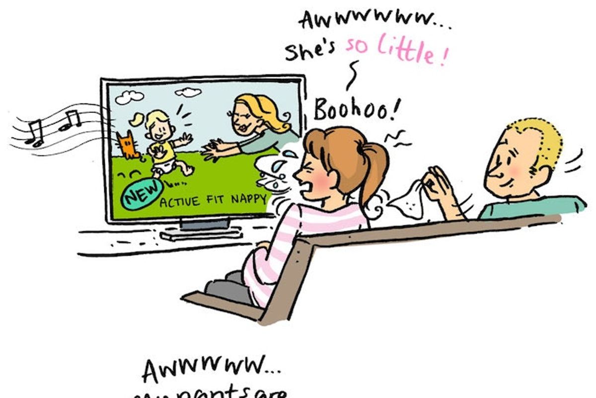 Comic of parents watching home videos