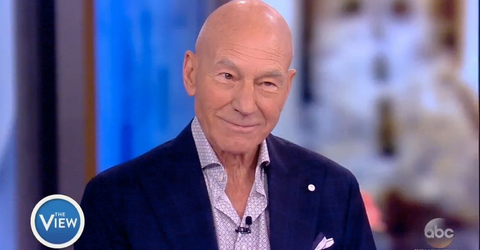 Patrick Stewart is applying for U.S. citizenship for a really great reason.