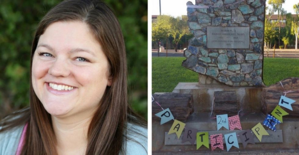 The Confederacy lost. This activist delivered their second-place trophy.