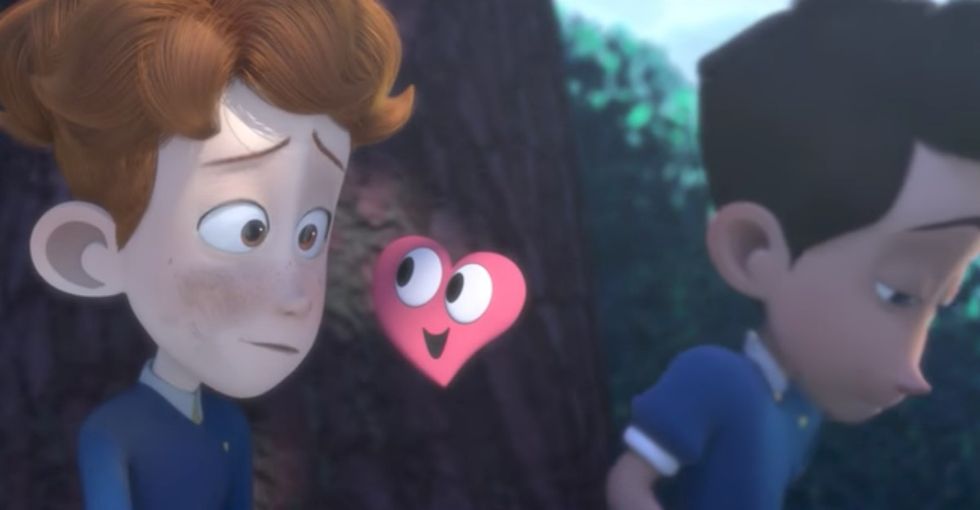 This animated short about a gay kid 'outed by his heart' is the absolute cutest.