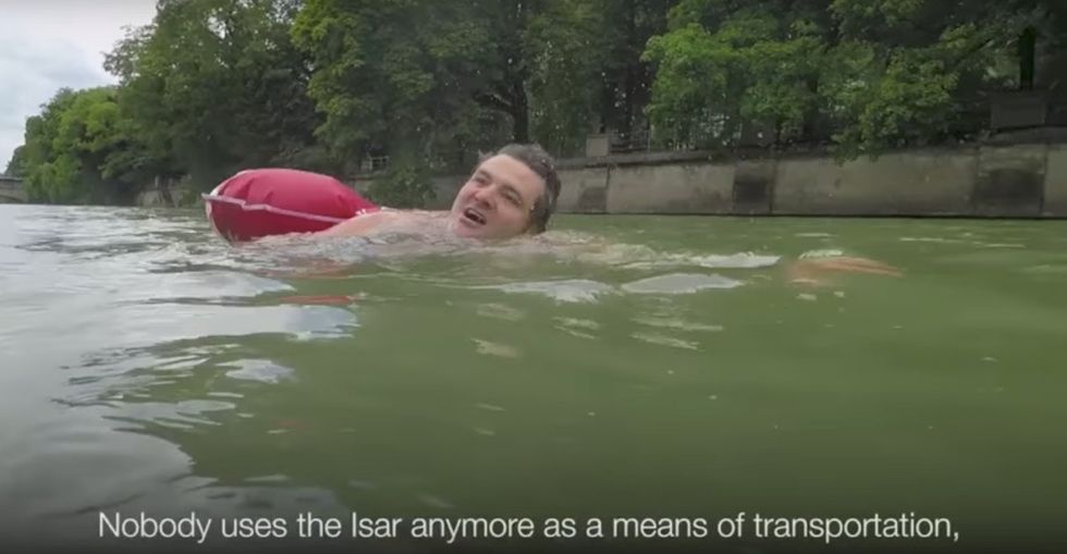 A story about a man who swims to work went viral. Here's what makes his commute possible.