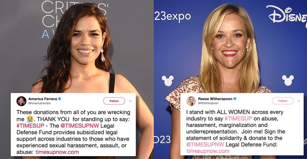 After #MeToo, these Hollywood women say 'Time's Up' for workplace harassment.