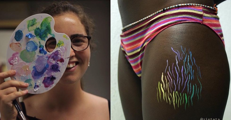 This artist's unusual paintings are helping people love their bodies.