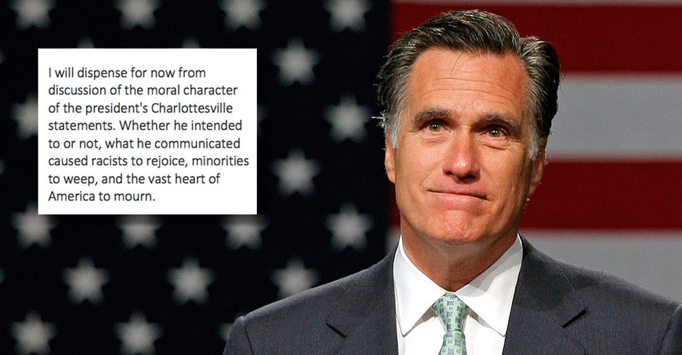 Romney's response to Trump's white supremacist comments is essential reading.