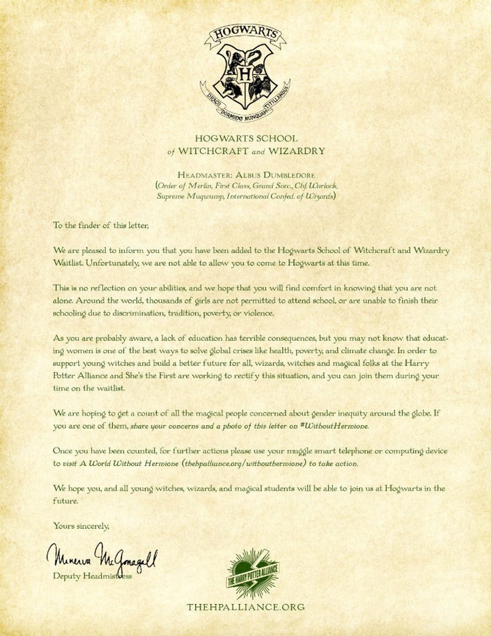 This Depressing Hogwarts Acceptance Letter Is Going Viral You Should 