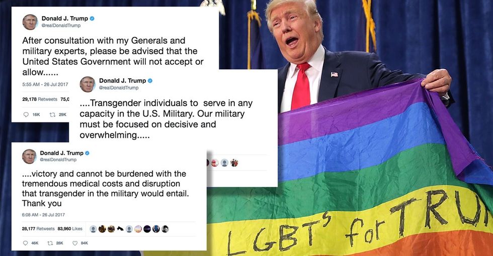 Here's what actual trans military voices have to say about Trump's ban.
