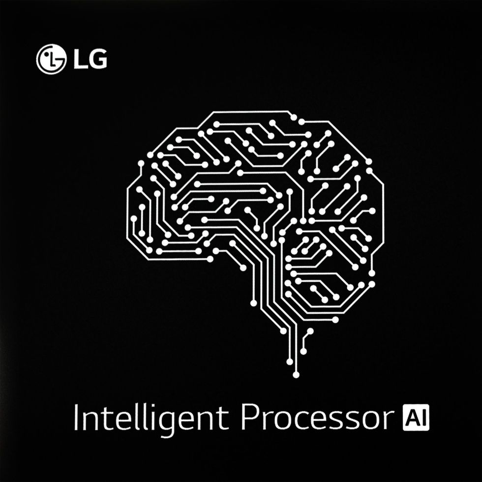LG image illustrating new AI Chip for smart home appliances