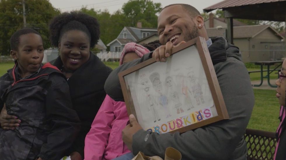 The news said there are no good father figures around. James Savannah wasn't having it.