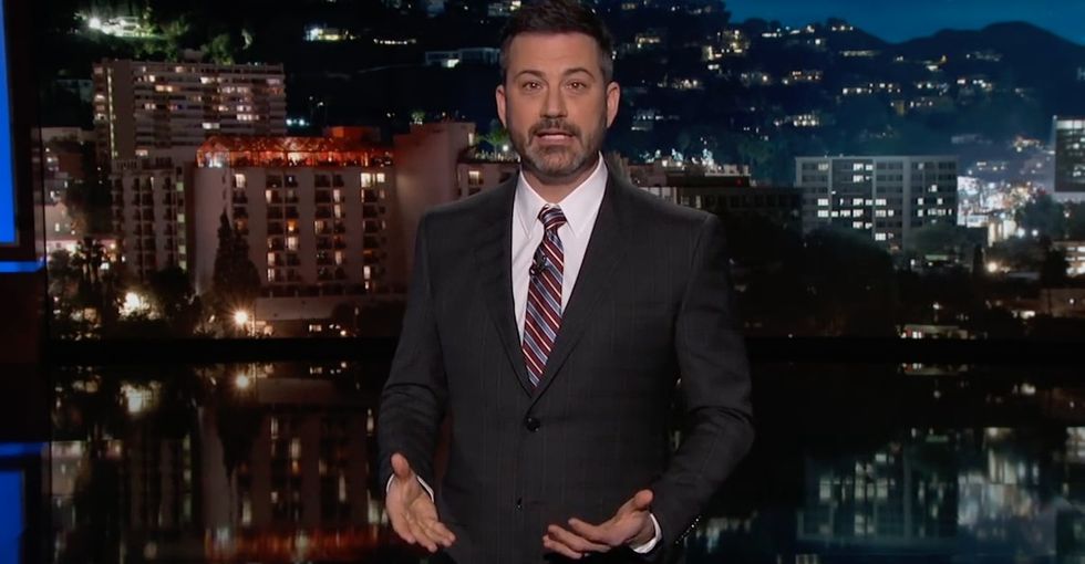 Jimmy Kimmel's emotional monologue on gun violence is a must-watch.