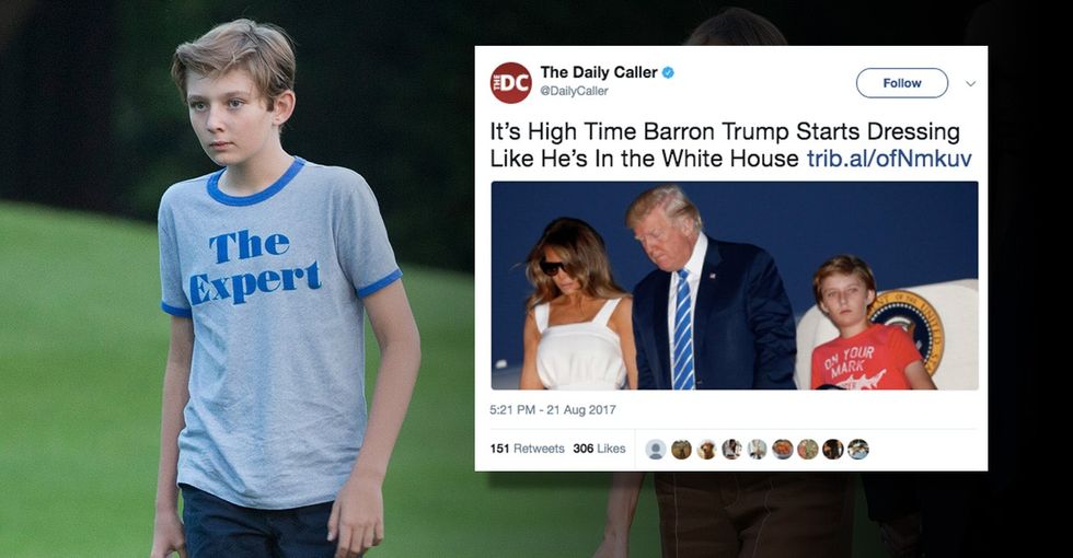 Chelsea Clinton comes to Barron Trump's defense after conservative criticism.