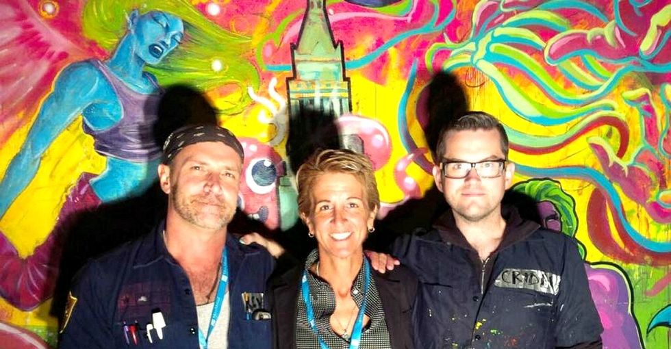 How travel and empty wall space led this woman to create an outlet for street artists.