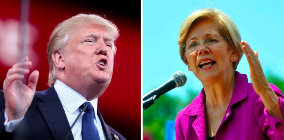 Elizabeth Warren takes on 'Pocahontas' slur in speech to Native Americans.