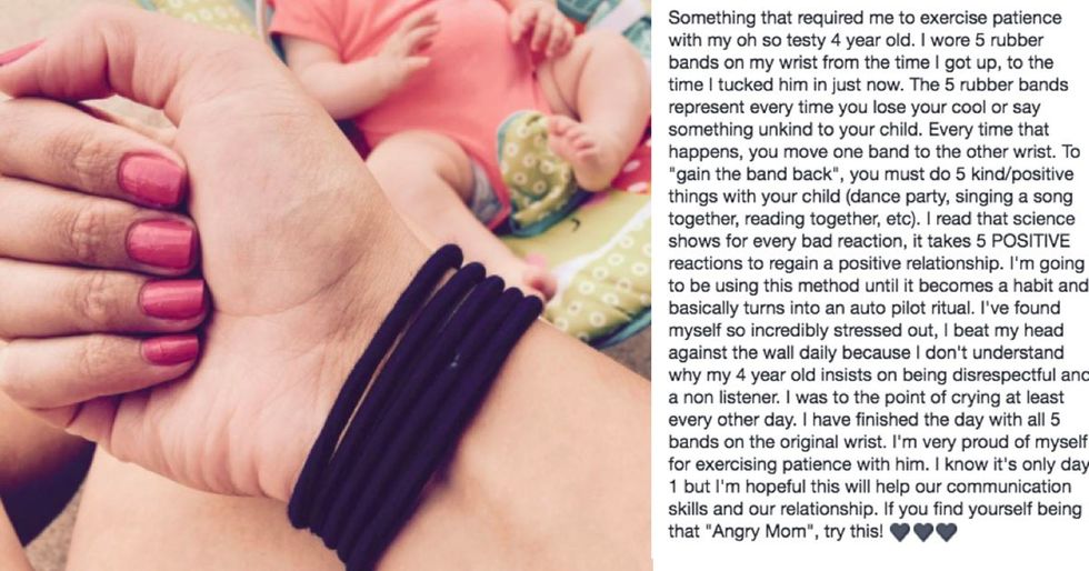 How wearing 5 bands on your wrist can remind you to be a better parent.