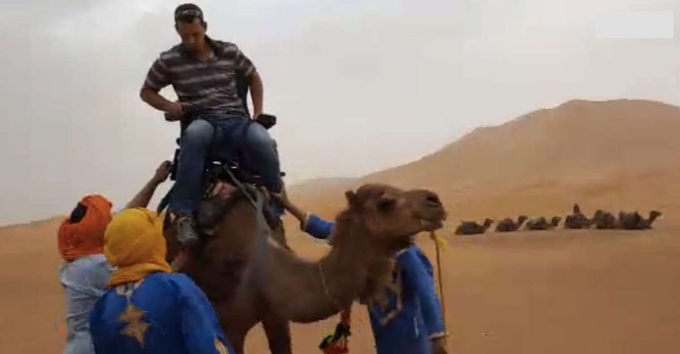 They tested a seat so people with disabilities could ride a camel. Here's how it went.