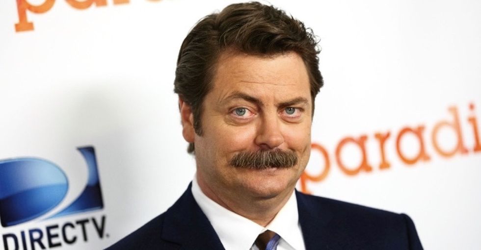 Nick Offerman's thoughts on men crying are the perfect antidote to toxic masculinity.